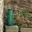 ausgefallene Deko-Vase in blau-grün