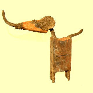 Holzfigur indischer Elefant - Schwemmholz