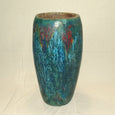 handgefertigte Bodenvase, exklusive Holz Vase blau-türkis-grün
