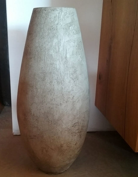 handgemachte Bodenvase in Betonoptik versch. Größen u. Formen