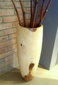 Holzvase natur pur