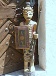 indonesische Deko Figur - Holzfigur Krieger - coole Deko