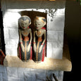 Deko Figuren Loro Blonyo aus Indonesien / Holzfiguren Set