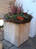 Holzstelen aus Pappel - Blumensäule - massiv