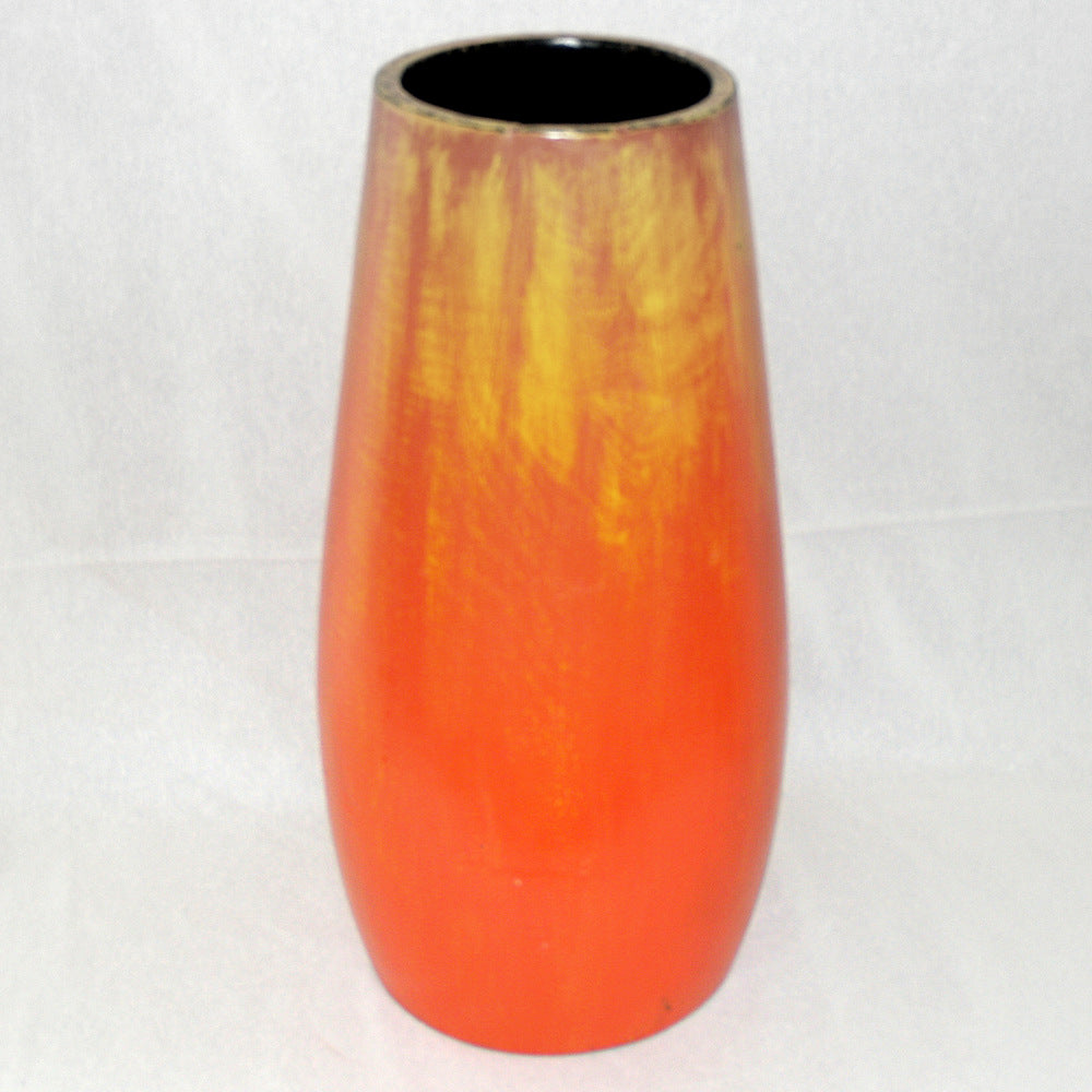 farbenfrohe Holz Vase "Sonne" Bodenvase