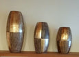 Holzvasen Set mit Edeloptik