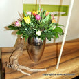 Vase Metall gehämmert hand made