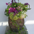 Brilliant schimmernde Vase aus Stein - Natursteinvase