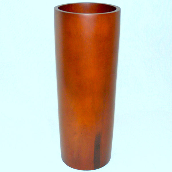 Puristische Vase aus Holz