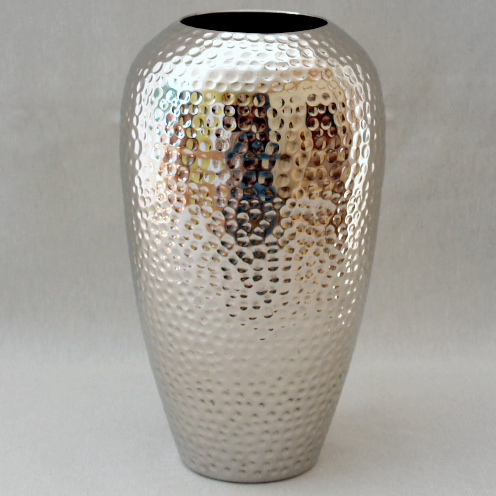 Vase Metall gehämmert hand made