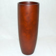 Schlanke Holz Vase