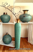 Vase aus Metall - Messing - Edeloptik