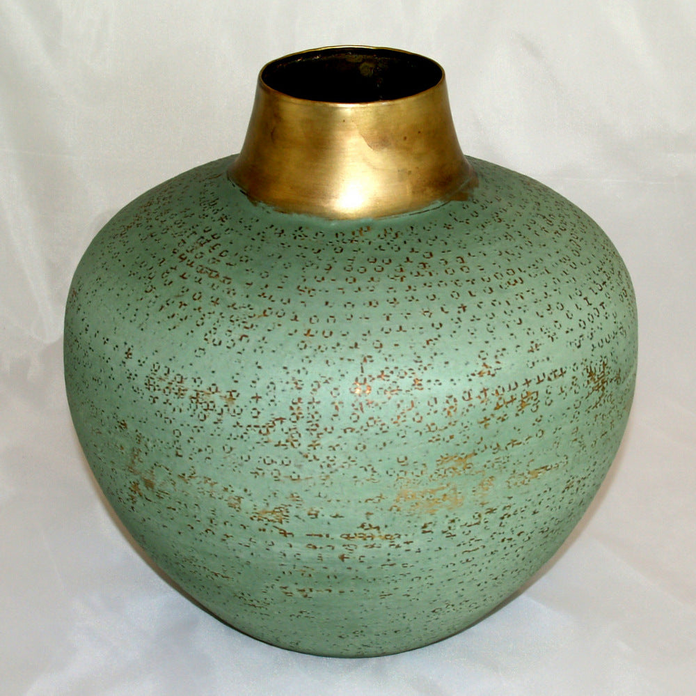 Vase aus Metall - Messing - Edeloptik