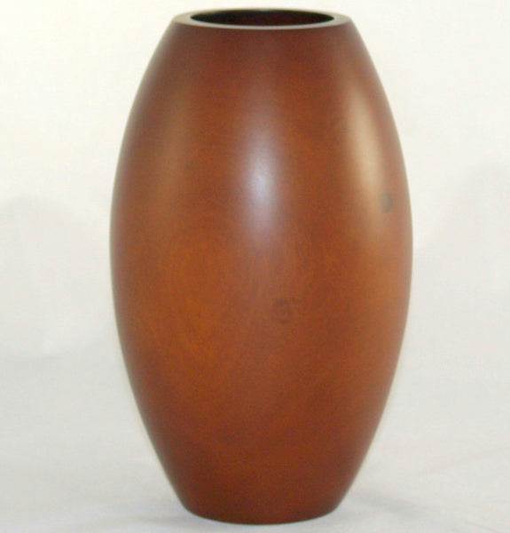 Bauchige Vase aus Holz