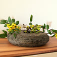 Vase aus Stein flach - Naturstein