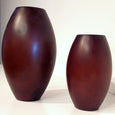 Bauchige Vase aus Holz