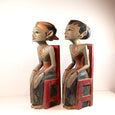 Deko Figuren Loro Blonyo aus Indonesien / Holzfiguren Set