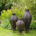 Vase aus Holzfaser
