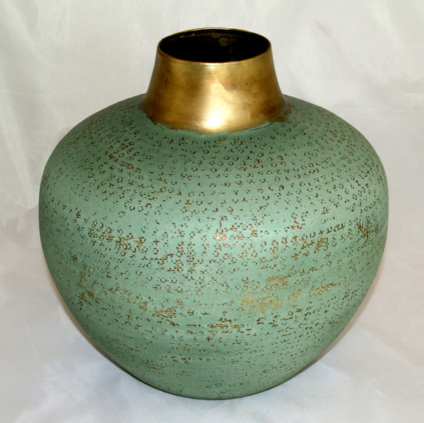 Vase Metall Messing antik