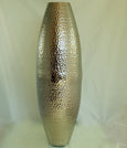 Vase Metall oval H: ca.64 cm Sonderpreis: kl. Beschädigung